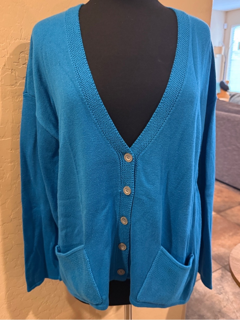 J. Jill cotton blend oversized cardigan